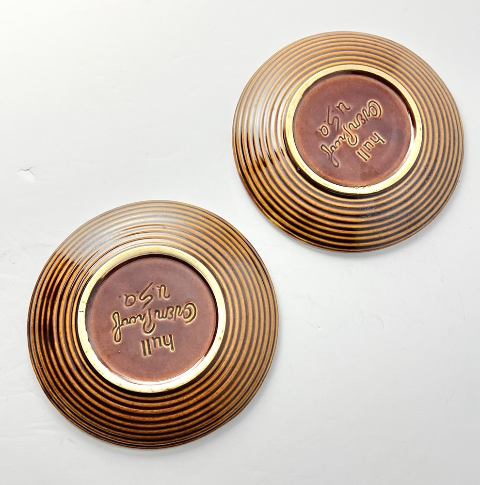 Hull “Brown Drip” 6-Piece Ceramic Dinnerware Set