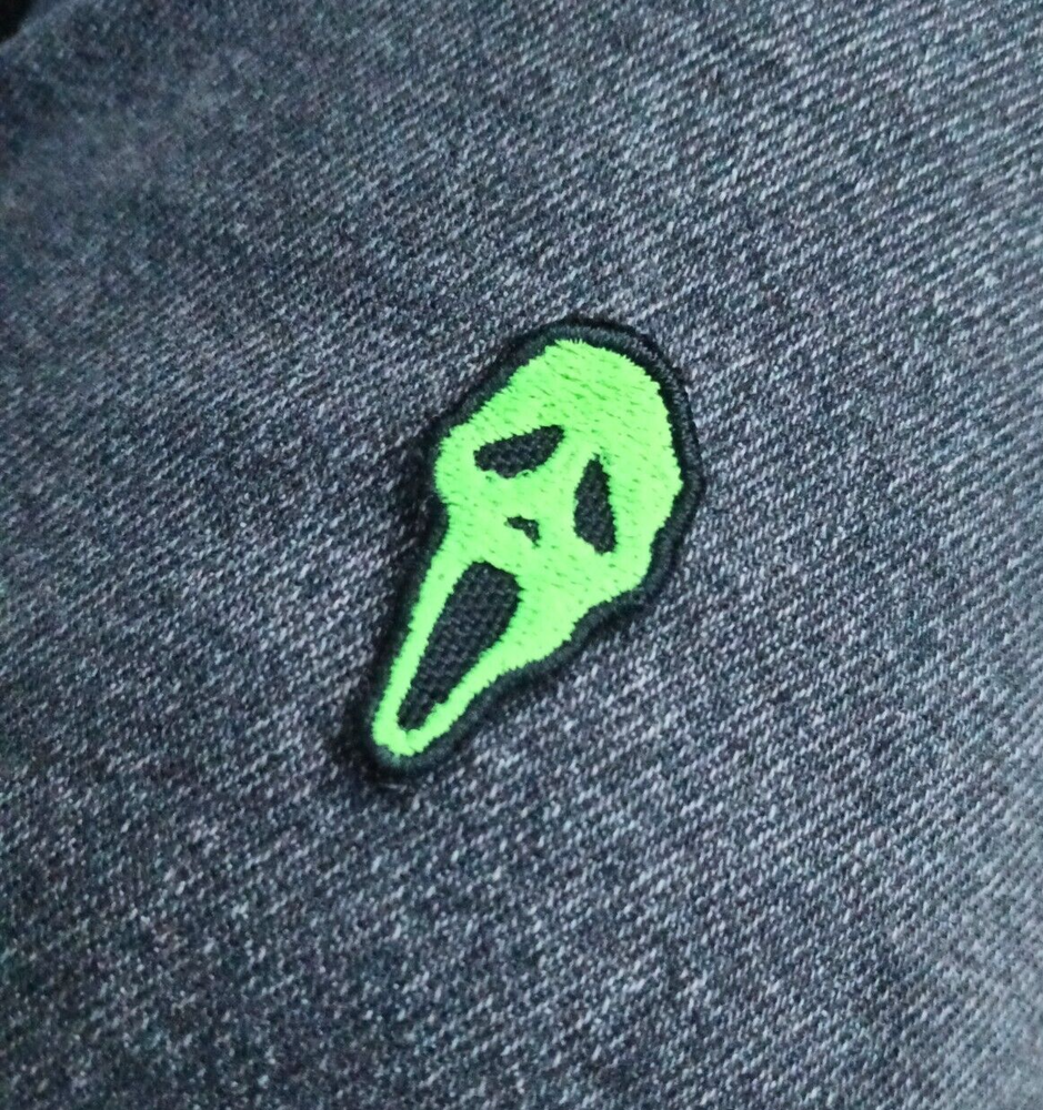 Scream MINI Patch Ghost Mask Face Embroidered Iron On Patch