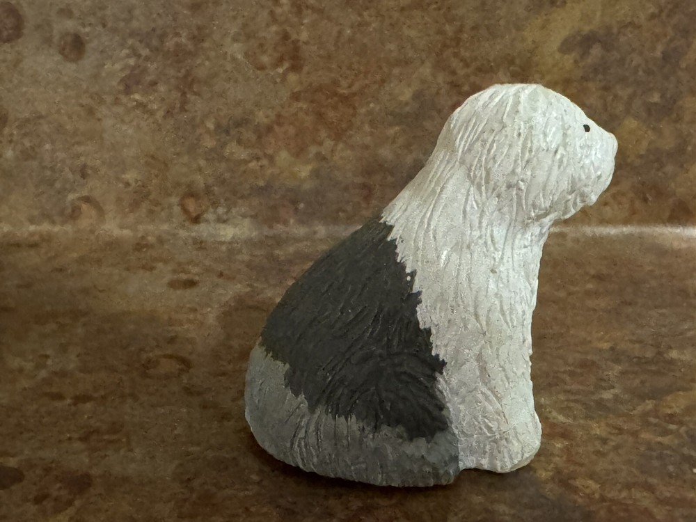 Plastic Toy Sheepdog - small 2-3 in