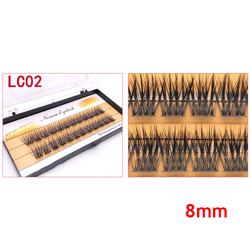 36 Bundle Individual Cluster Natural Long Eye Lashes Fake False Eyelashes