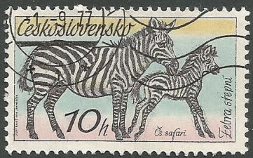 Czechoslovakia Scott# 2084, Zebras, Used, 1976