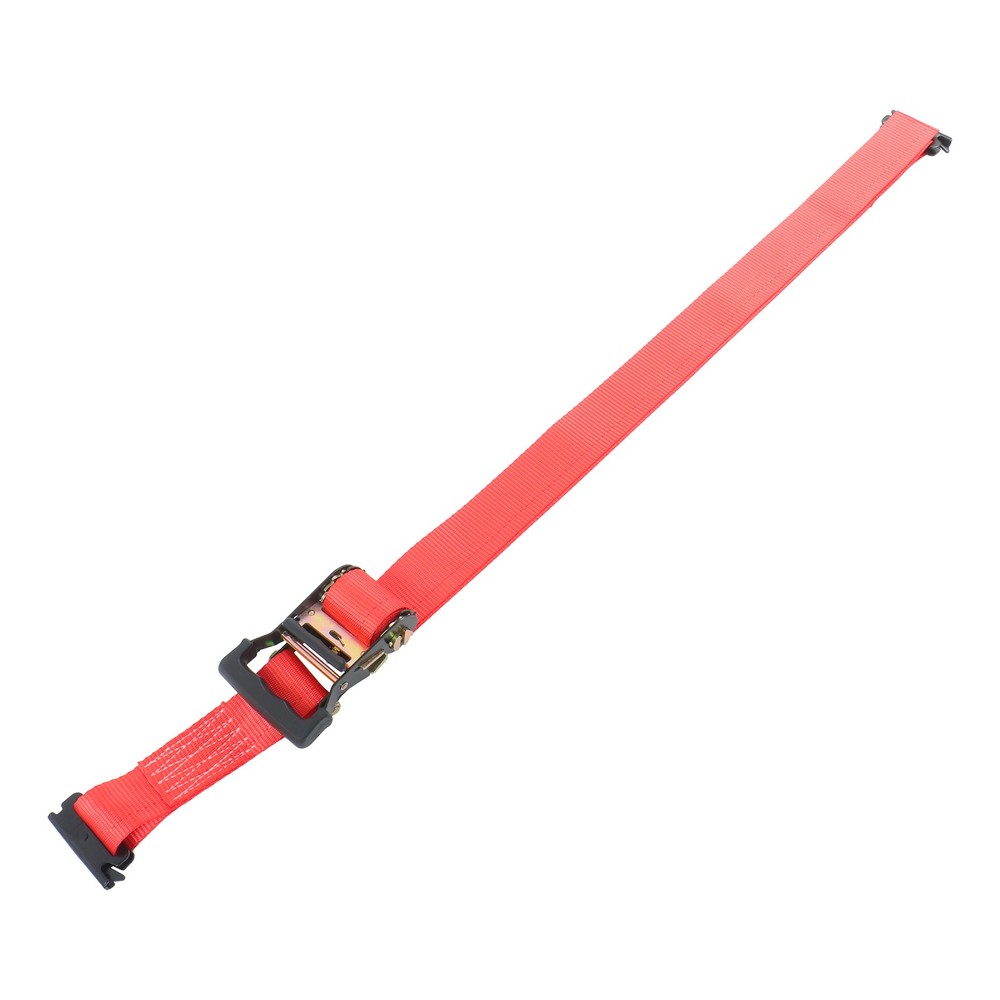 LABLT Secure Cargo E Track Wheel Chock System 8' Red Ratchet Tie Down Straps