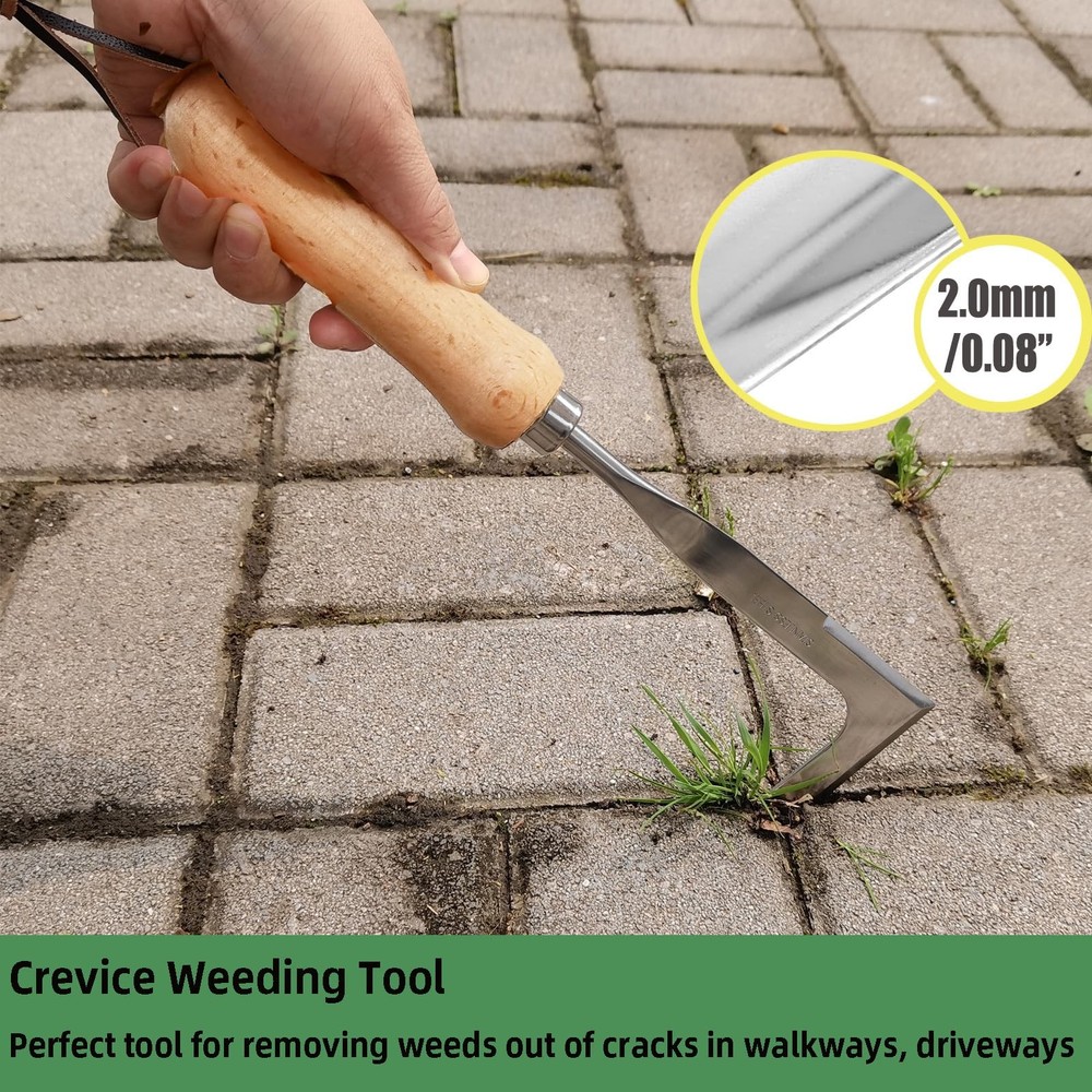 Crack Weeder Crevice Weeding Tool With Upgrade Sharp Hook Point Lshaped Weed Pul