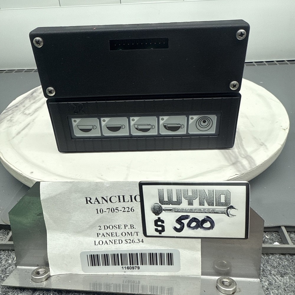 (NEW) Rancilio Touch Panel 5 Button Part # 10705226