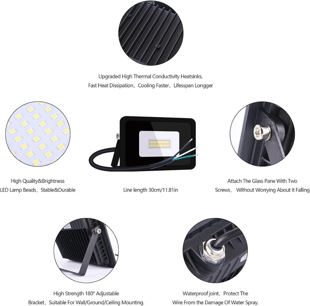 Energy Efficient 10W LED Spotlight with Versatile Mounting & Touch Control
