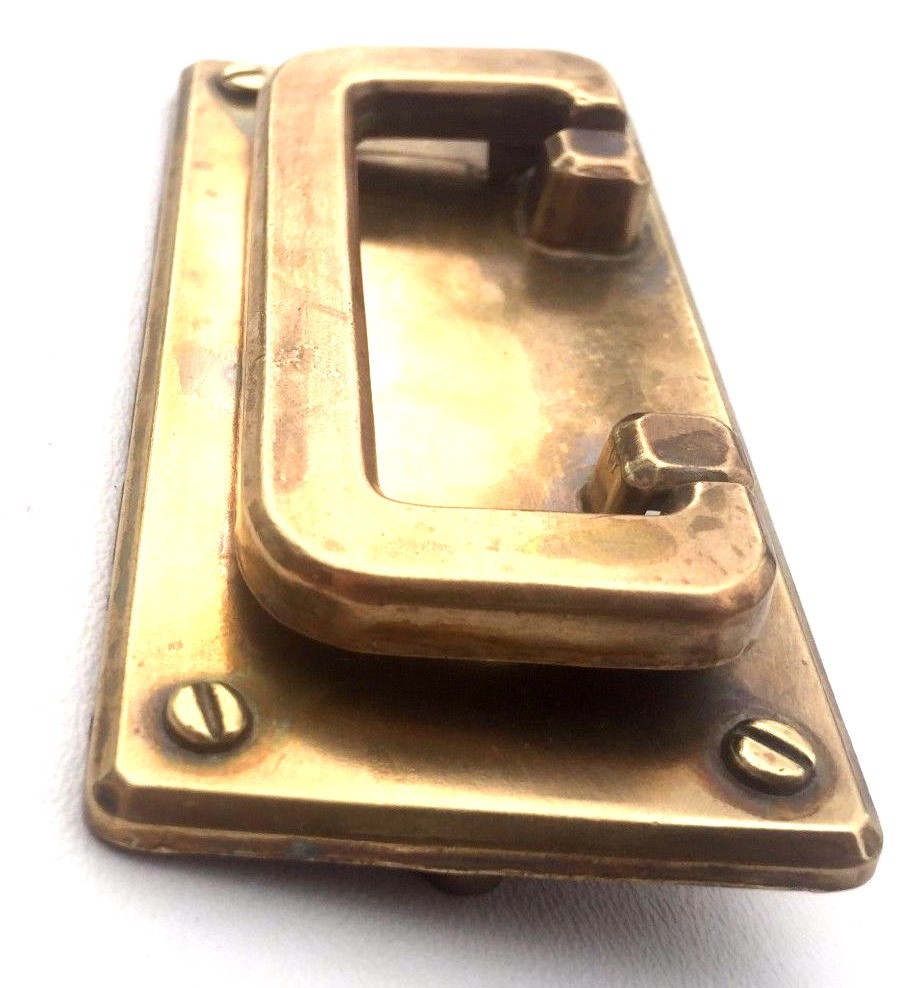 Brass Antique Hardware Arts & Crafts Mission Handle drawer pull 4"centers
