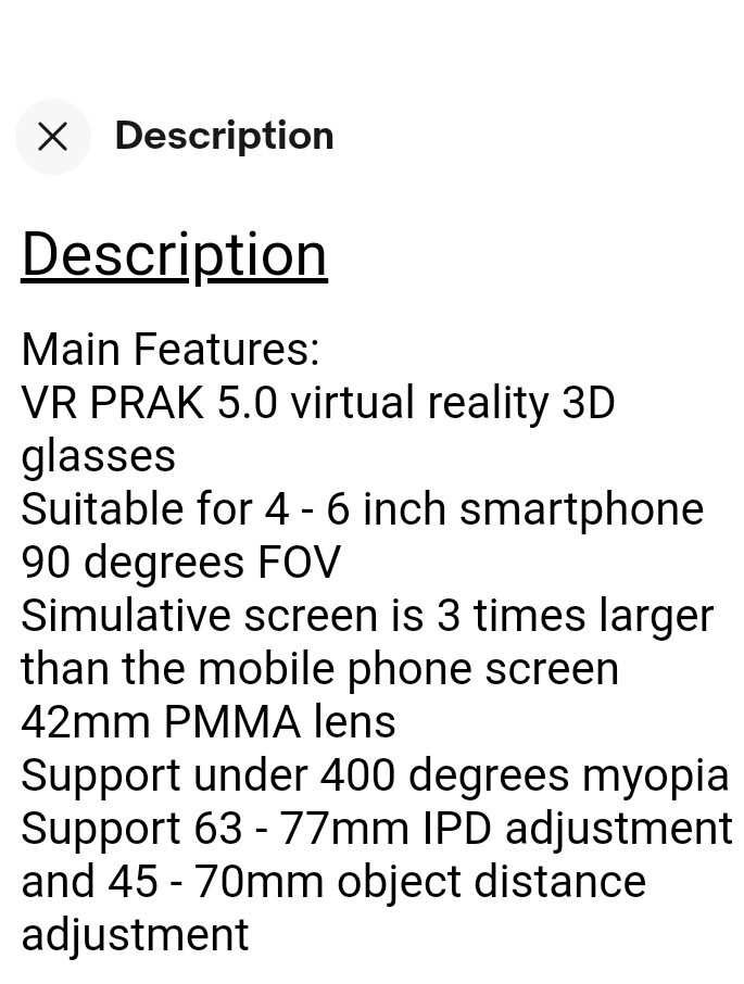 VR Park 5.0 3D Virtual Reality for Android/Smart Phone With Remote