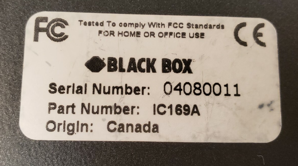 Black Box USB X-Tender Extender IC169A Tested Working