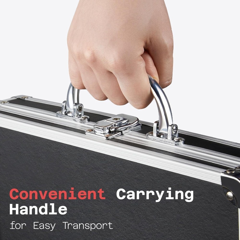 Locking Clipboard Storage Box with Ergonomic Handle - Protect Documents Safely