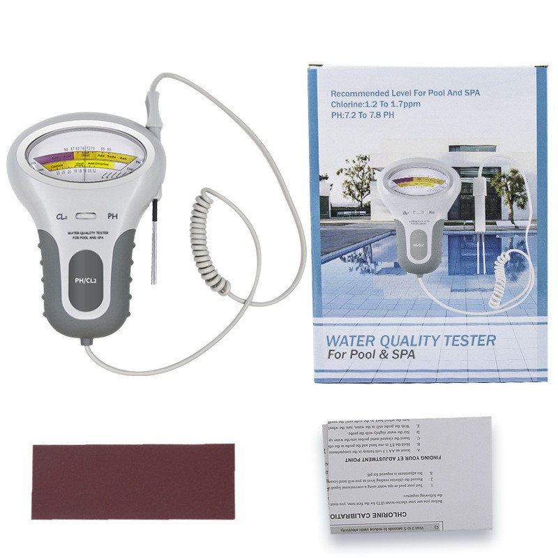 Easy Operate Ph Cl2 Tester With Probe Large Screen Displays Abs Material