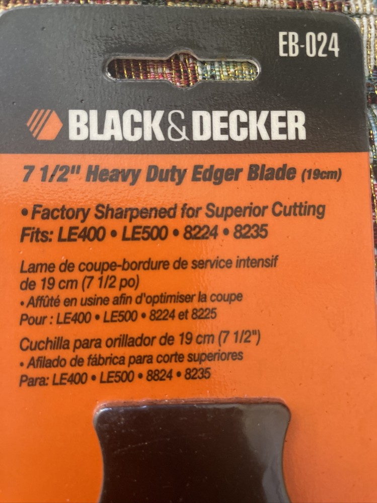 Black & Decker 7-1/2" Heavy Duty Edger Blade EB-024 (1 blade)