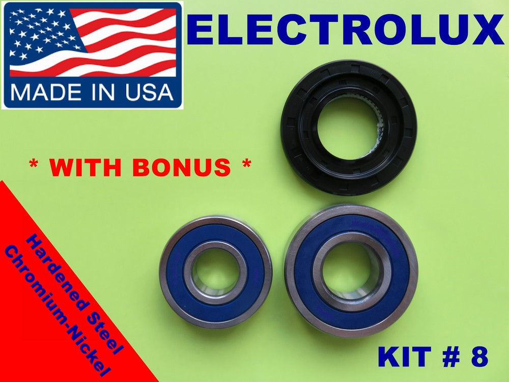 FRONT LOAD WASHER,2 TUB BEARINGS AND SEAL, ELECTROLUX,KIT # 8 ,