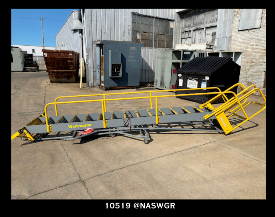 Cotterman Workmaster Heavy-Duty Rolling Ladder - 15 Step Ladder