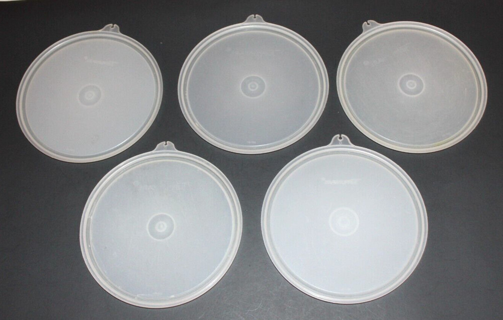 Vintage Lot 5 Tupperware Sheer Replacement Lid 227