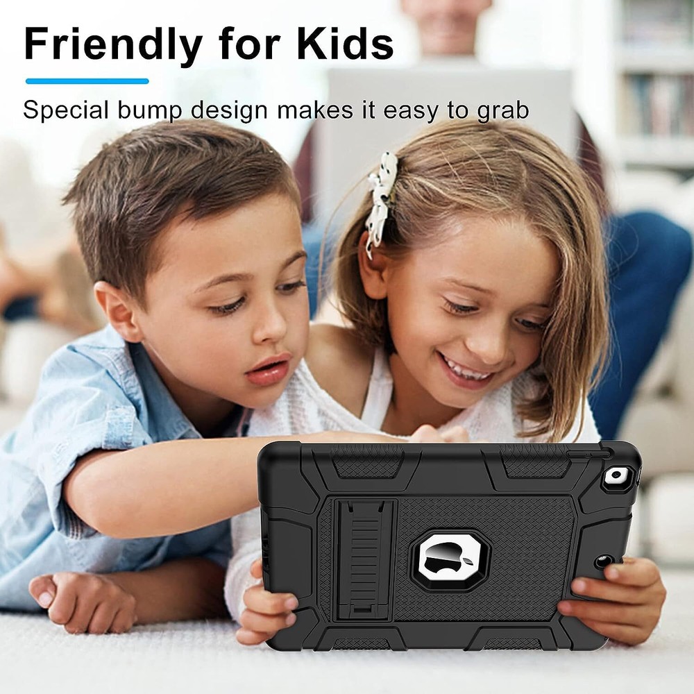 iPad 9th 8th 7th Generation Case Shockproof Heavy Duty Cover + Screen Protector