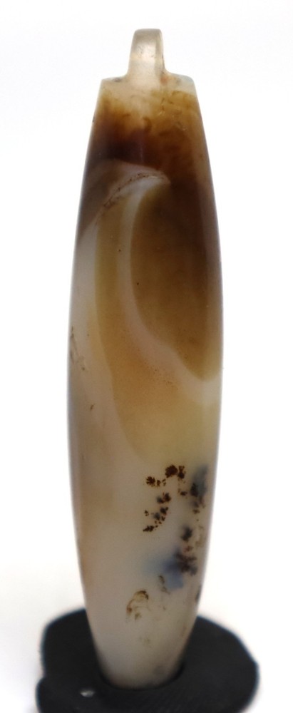 Beautiful Ancient banded agate bead size 49.8mm/10.9mm