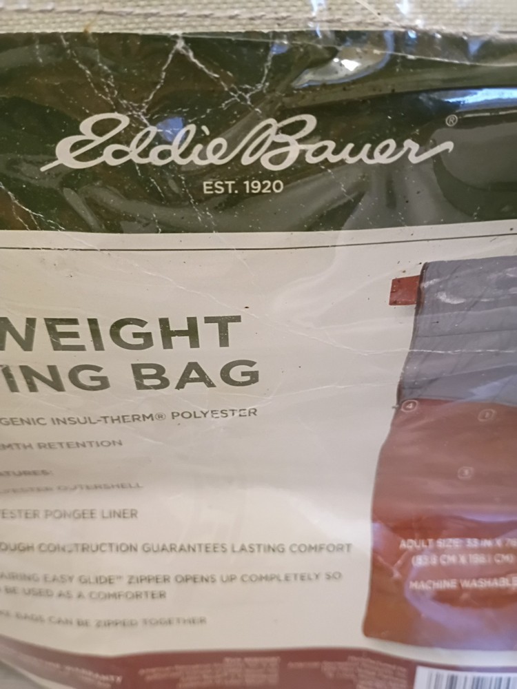Eddie Bauer Lightweight Sleeping Bag New with Tags