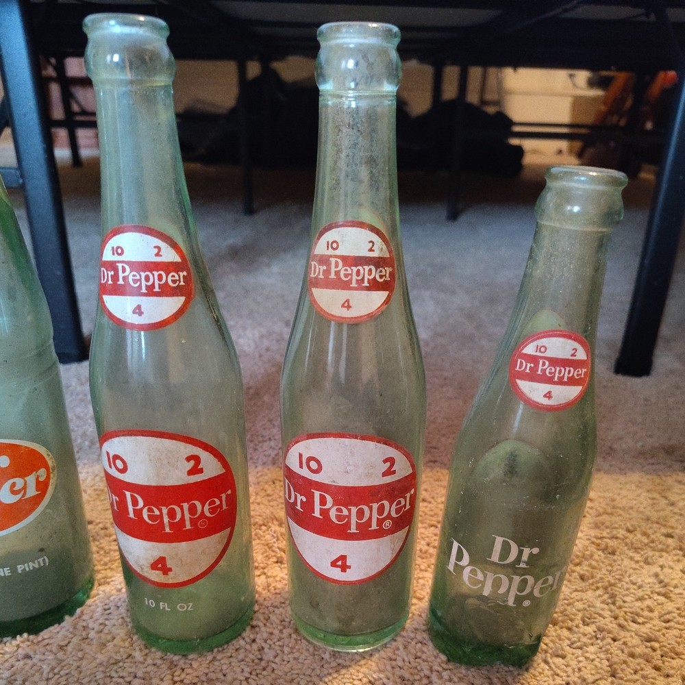Lot of Dr Pepper Bottles