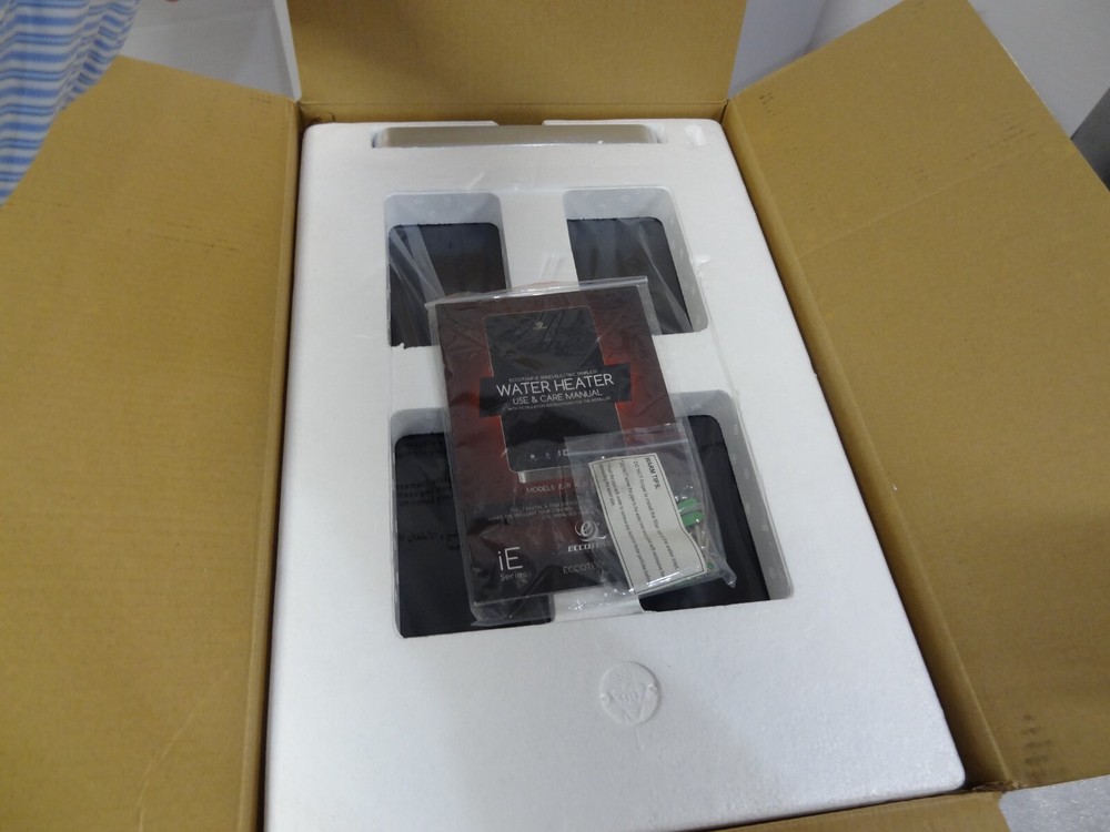 New NIB Eccotemp iE-27 27KW 3.5 GPM Electric Tankless Water Heater Black 240V