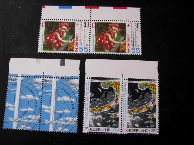 Netherlands Stamp Set Pair Scott # B650-B652 Never Hinged Unused