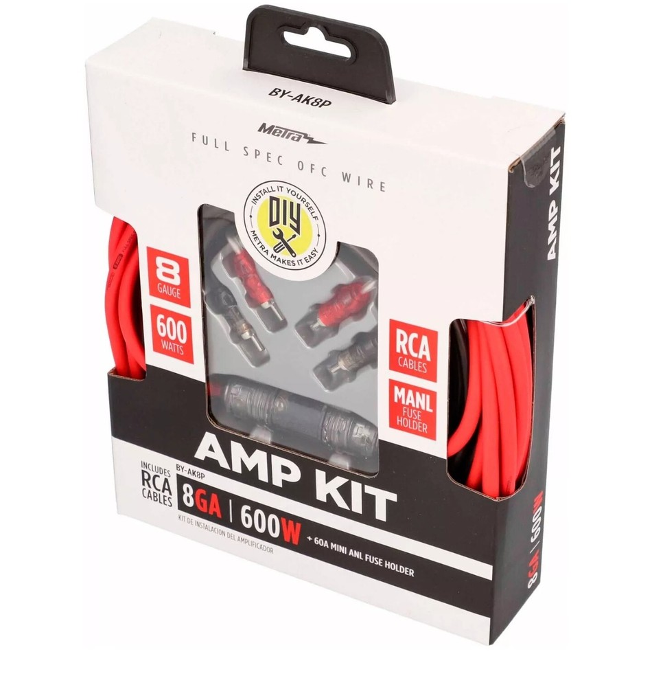 Metra - BY-AK8P - 8AWG Complete Amp Kit - Multi