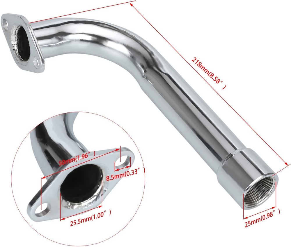 YOXUFA 420cc Exhaust Pipe Header Muffler Replacement for Predator 301cc 8hp...