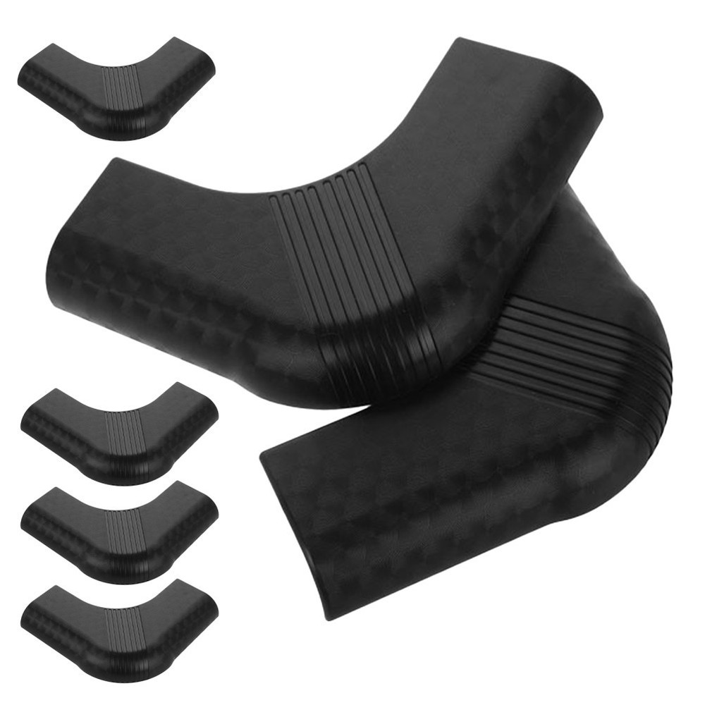 6pcs Pool Table Corner Guards Edge Bumper Covers Nylon (Black) - For Billiard