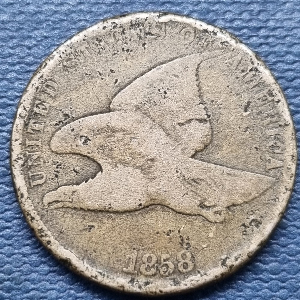1858 Flying Eagle Cent 1c Circulated #81710