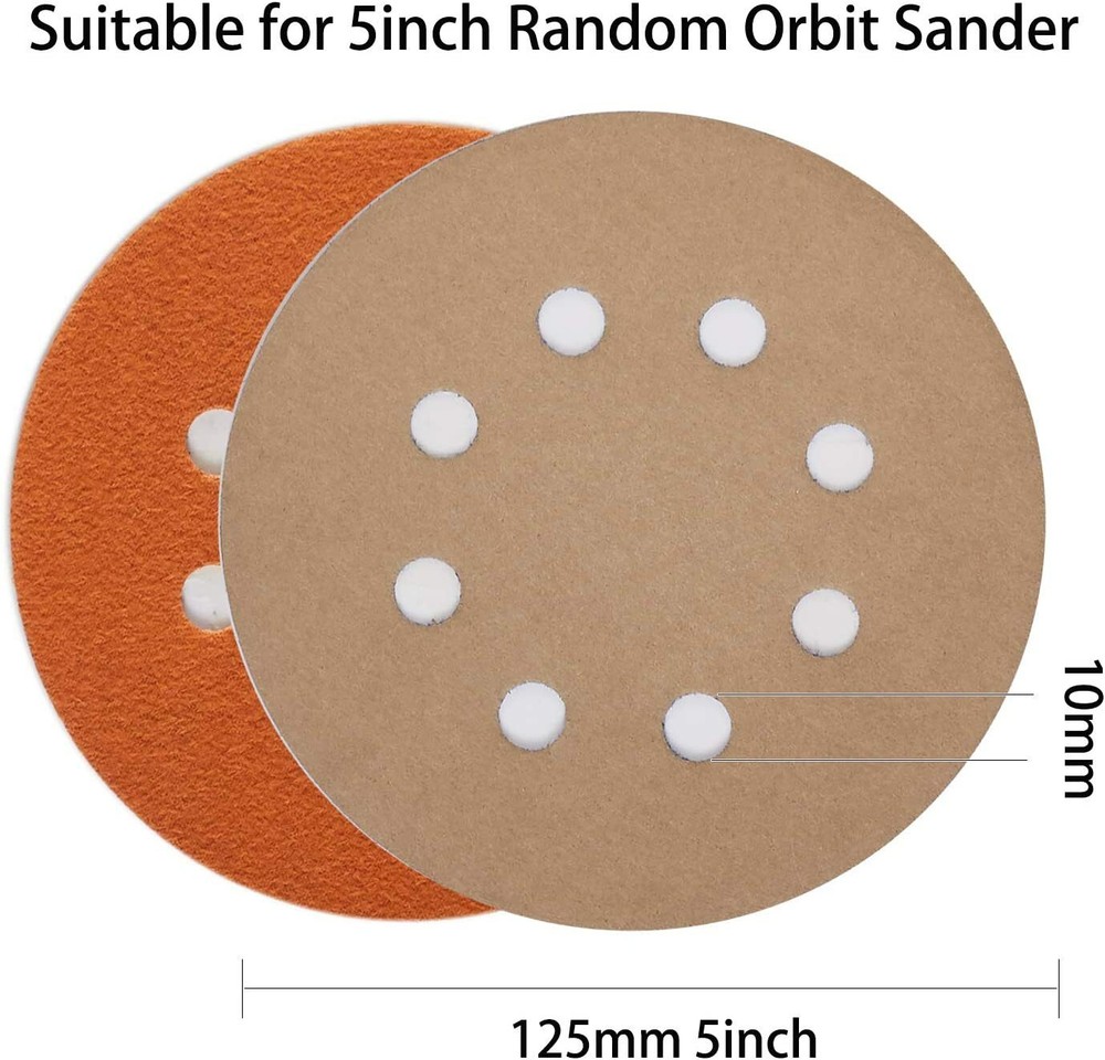 5inch Silicon Carbide Sanding Disc 3000-10000 Assorted Grit W/Pad Hook Loop 21Pc