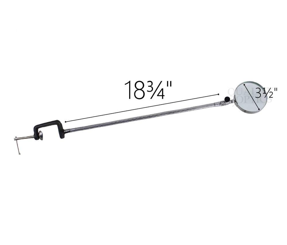 Solid Steel & Optical Glass Desktop Table Bench Clamp Mount Magnifier Magnifying