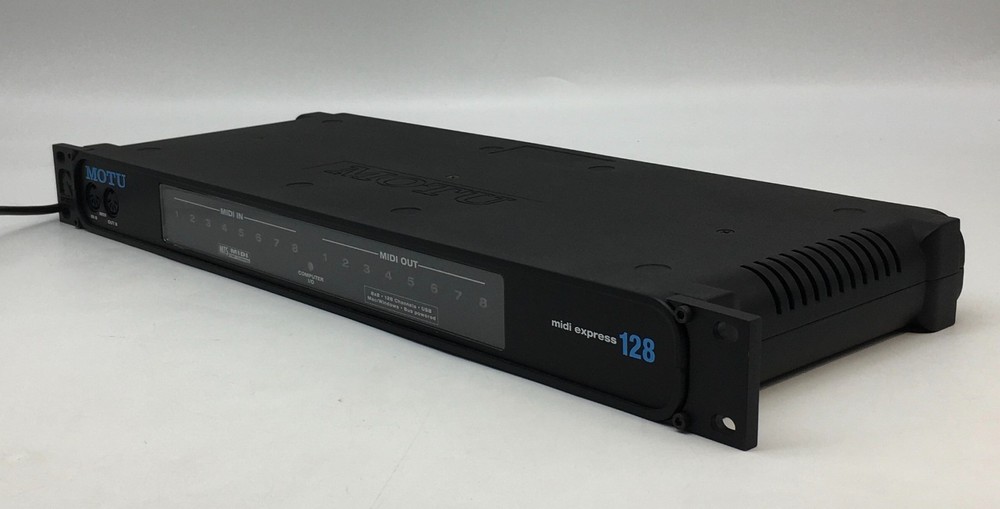 MOTU MIDI Express 128 USB MIDI Interface w/ Manual & Cable Tested Excellent