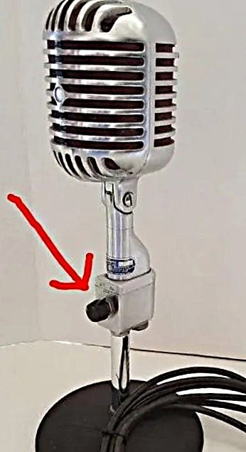 Vintage 1950's Shure on-off A83B switch, tested and working, complete