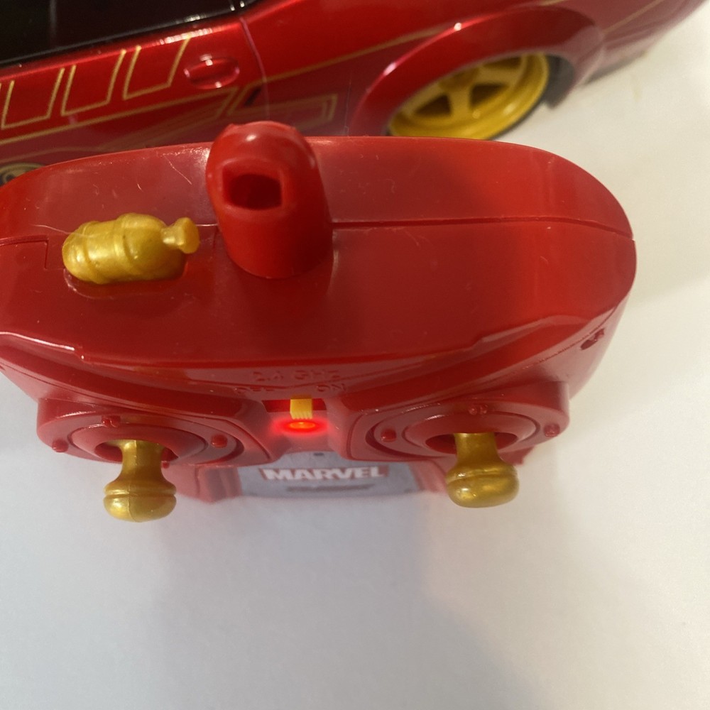 Jada Marvel Iron Man 2019 Dodge Challenger SRT RC Remote Control Car Works!