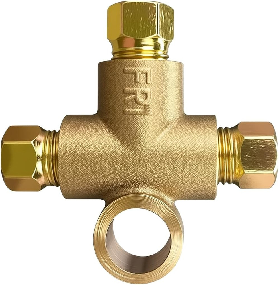 3 Way T-Shape Brake Tee, Inverted Female Tees Replacement, Elbow Connector with