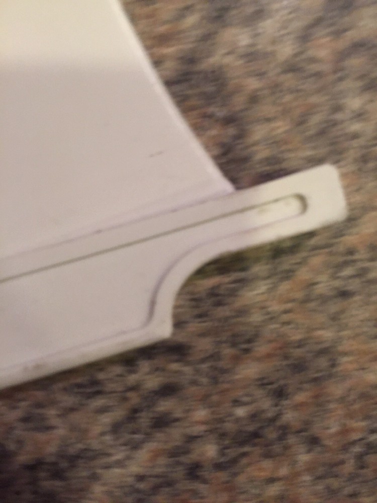 Surfboard Fin 9" Ez Kine White Single Fin