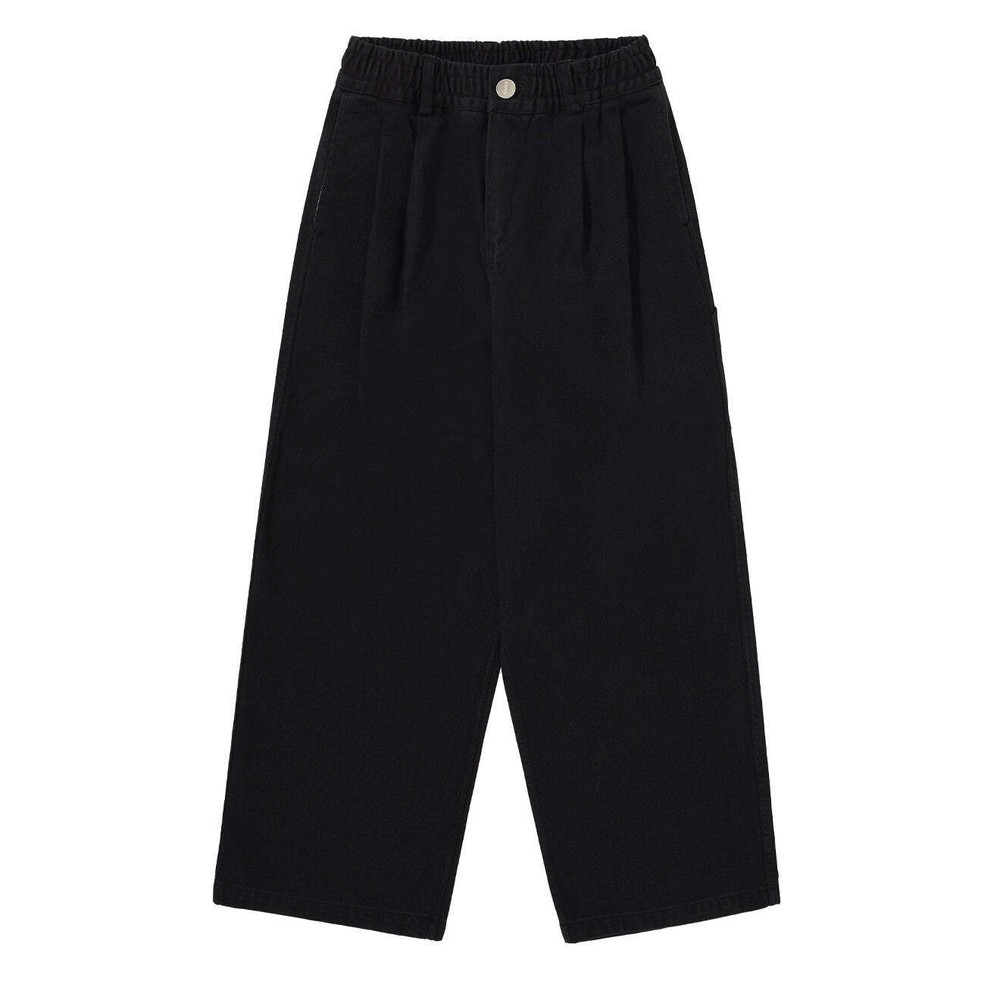 Kappy Two Tuck Wide Kation Pants Black
