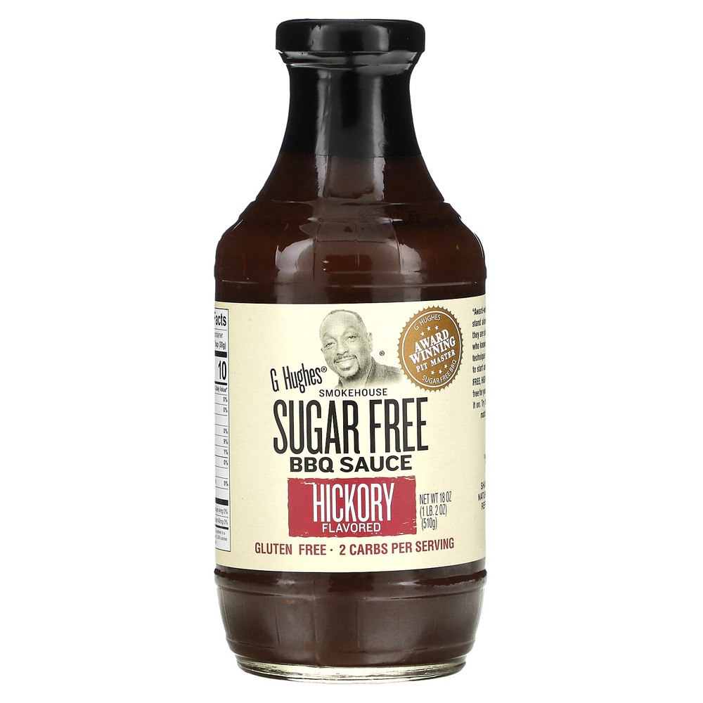 Sugar Free BBQ Sauce, Hickory, 18 oz (510 g)