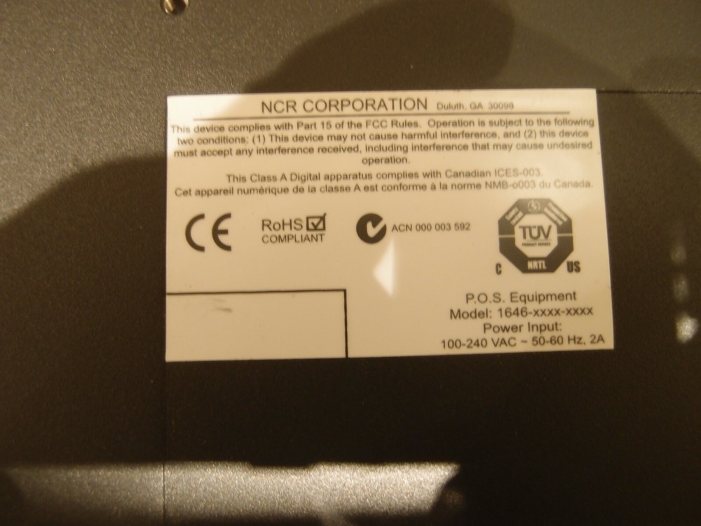 ncr electronic payment controller 4 1646-0000-8801