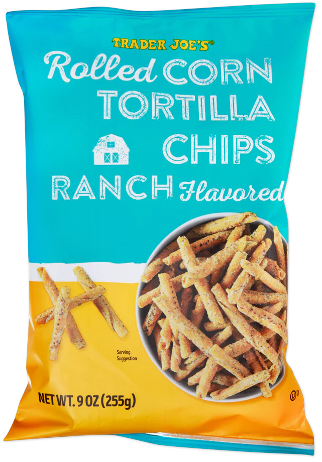 2-Pack Trader Joe's Ranch Flavored Rolled Corn Tortilla Chips