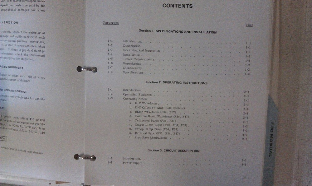 Interstate Electronics Instruction Manual Series 30