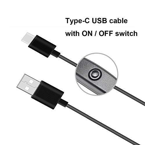 Power USB Switch Type-C Cable for Raspberry Pi 4, Replacement for Raspberry