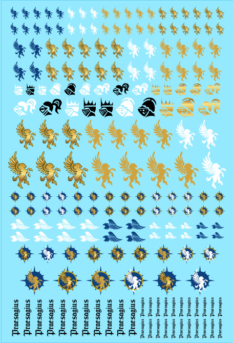 A6 - Pegasus Horse Tiny Titans Transfer Sheet