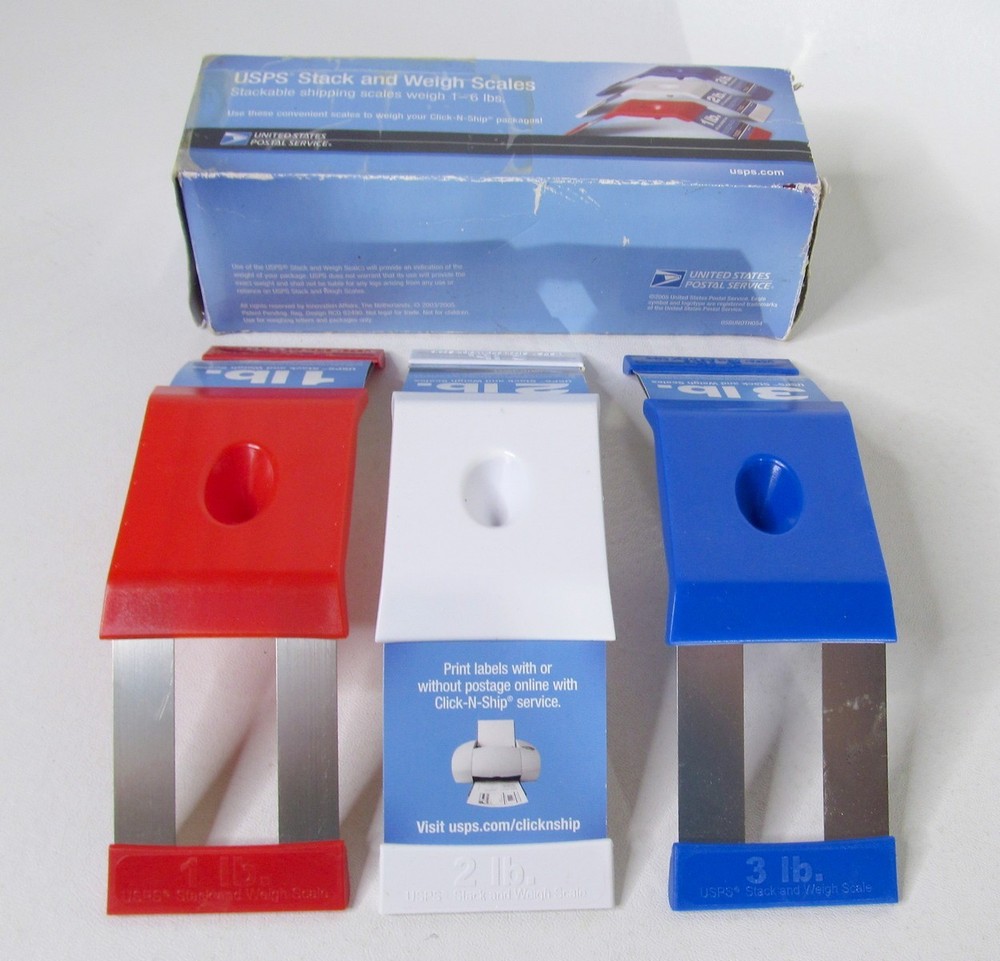 USPS Stack and Weigh Easy Shipping Scales | Stackable 1 - 6 lbs | FREE SHIP