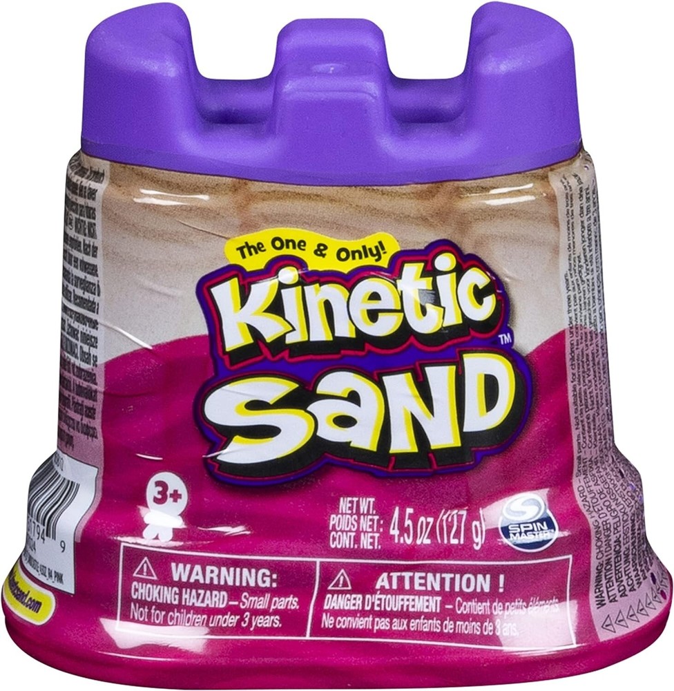 Kinetic Sand - Single Container - 4.5 oz - Pink, Brown 2 PACK