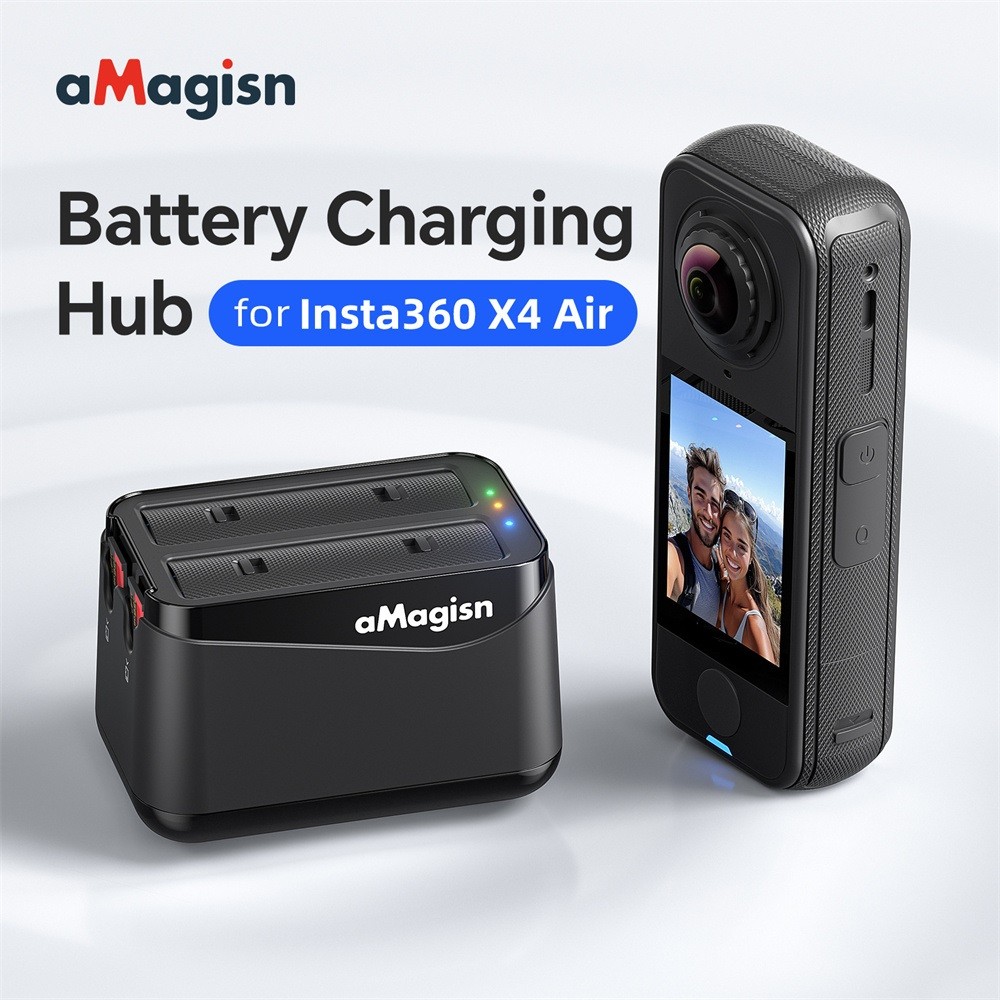 For Insta360 X4 Air Battery Fast Charging Dock Camera Accessory