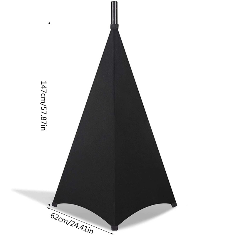 Support Stand Cover for Events 2 Sided Triangular DJ Speaker Stand Tripod Cover