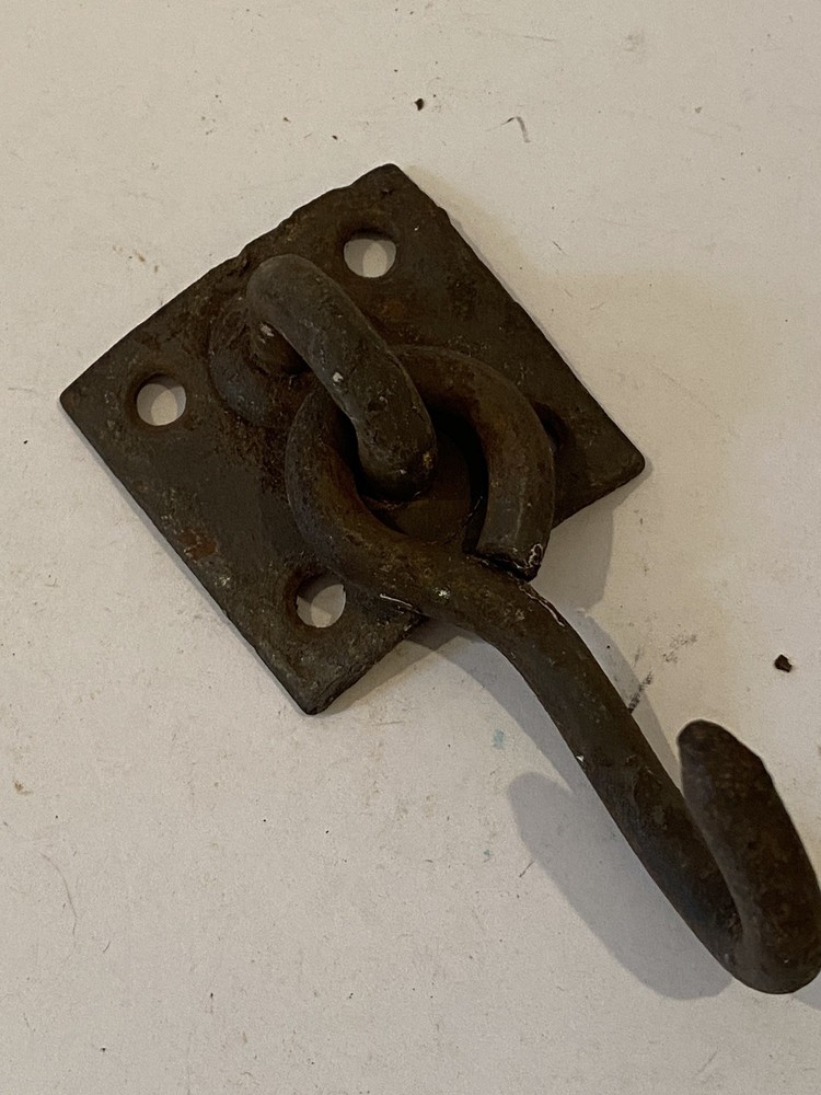 Vintage Surface Mount Swinging Iron Hook-3”