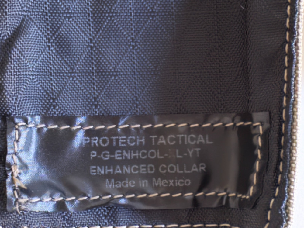 PROTECH Tactical Enhanced Collar Protector Large Tan Soft Ballistic Accessory