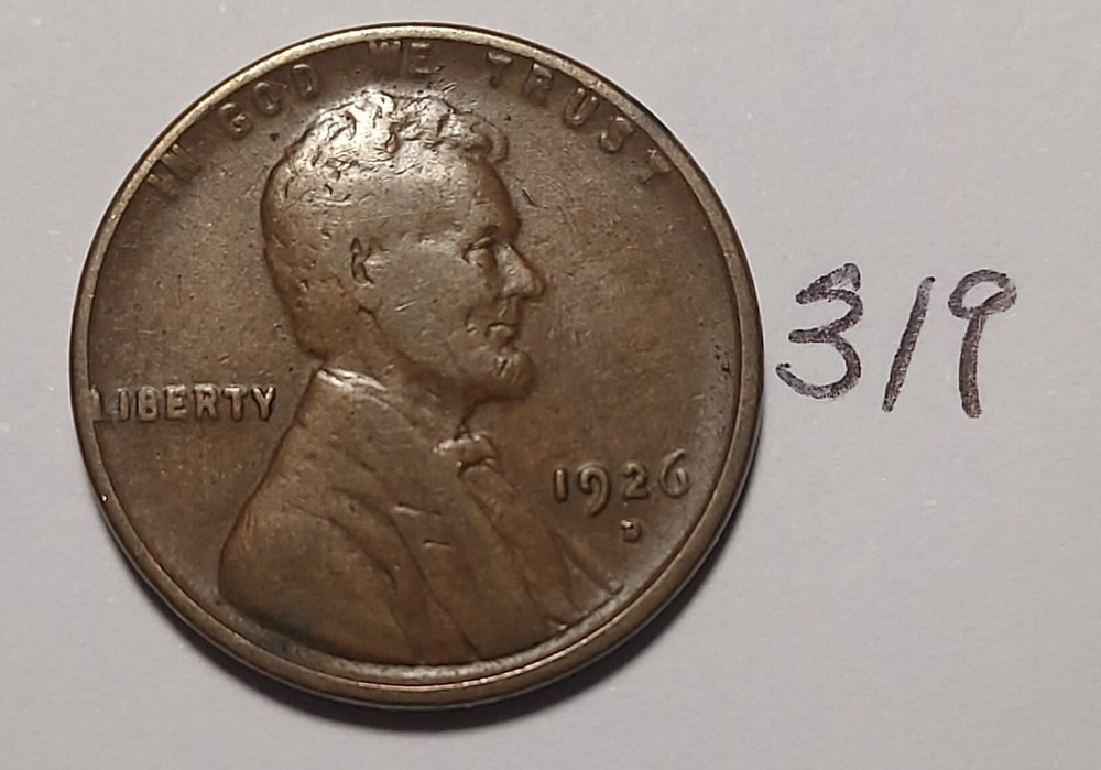 1926-D Lincoln Wheat Cent    #319