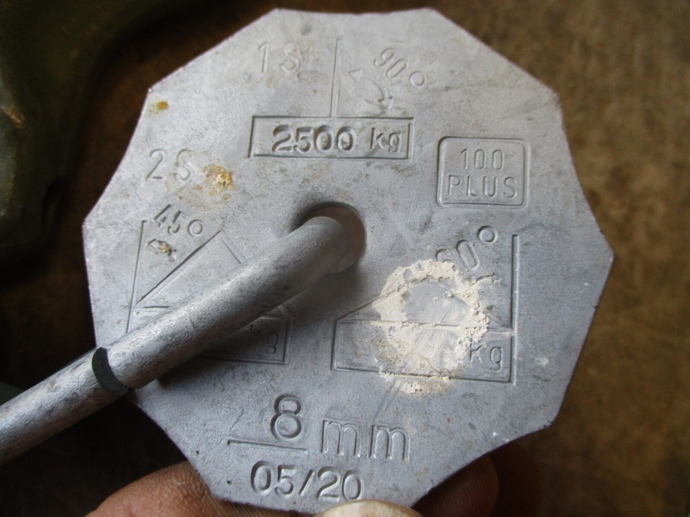 NOS Double Snap Hooks 2500kg Cap? w/ 3" Chain